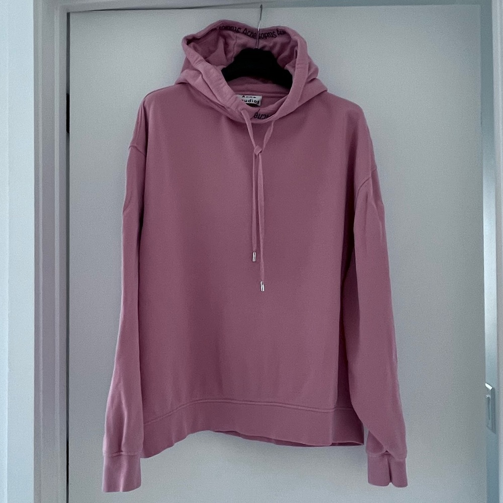 Acne Studios Oversized Hoodie | YALA AS RIB AW17 | Color: Pink | Size: Large
